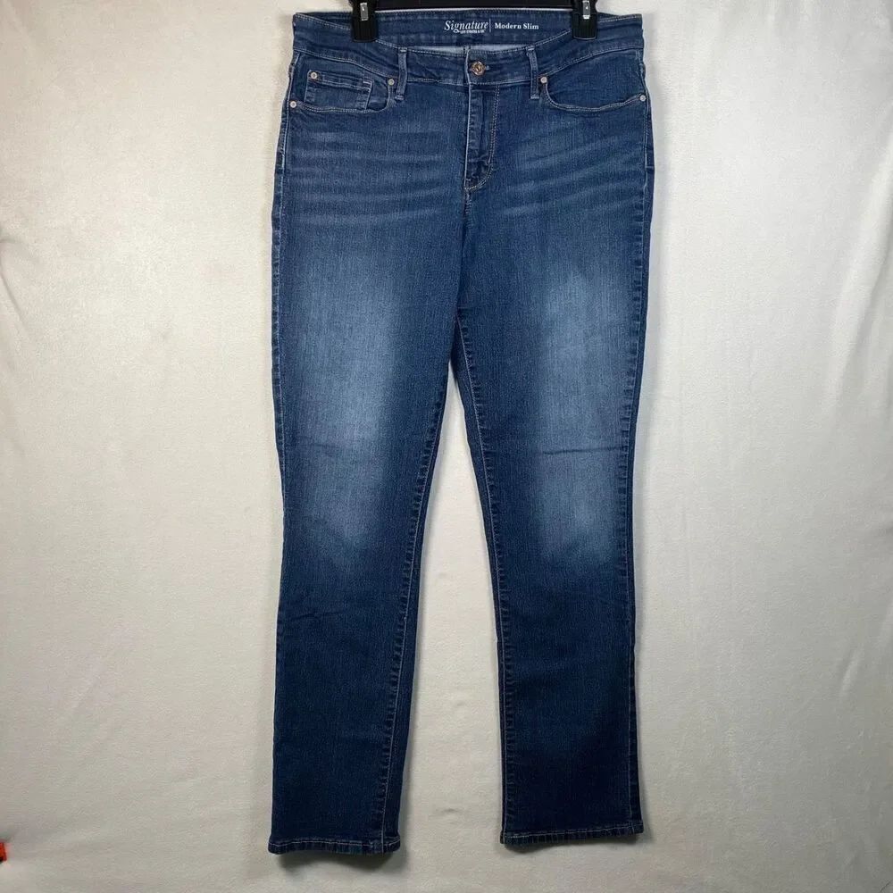 Levi’s Signature Modern Slim Jeans Blue Denim Women’s (See Measurements)